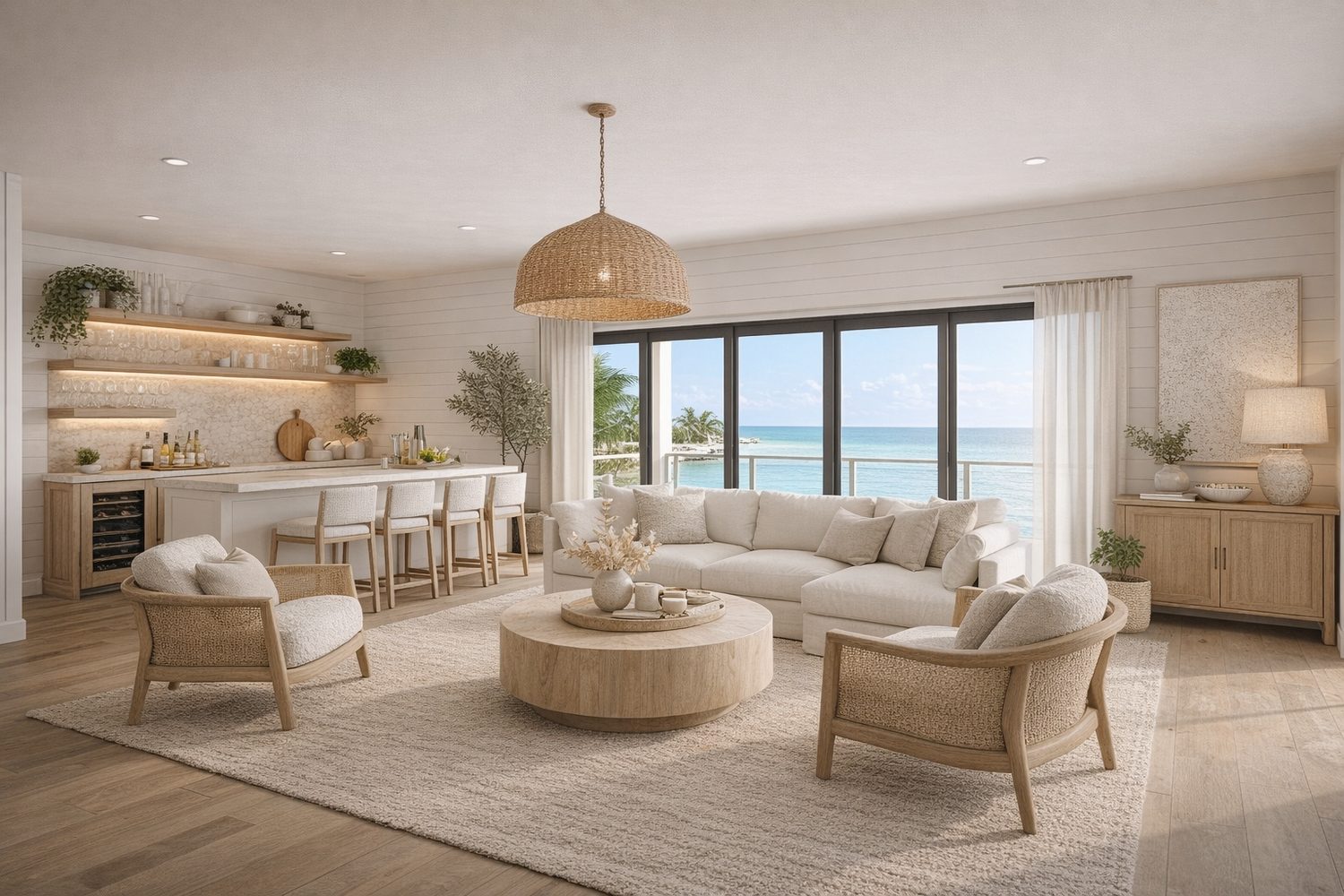 Interior of a Noah Thomas Builders coastal residence
